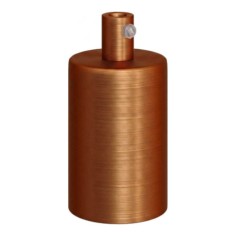 Oprawka E27 cylindryczna metalowa — Cylindryczny metalowy / Miedź satynowa