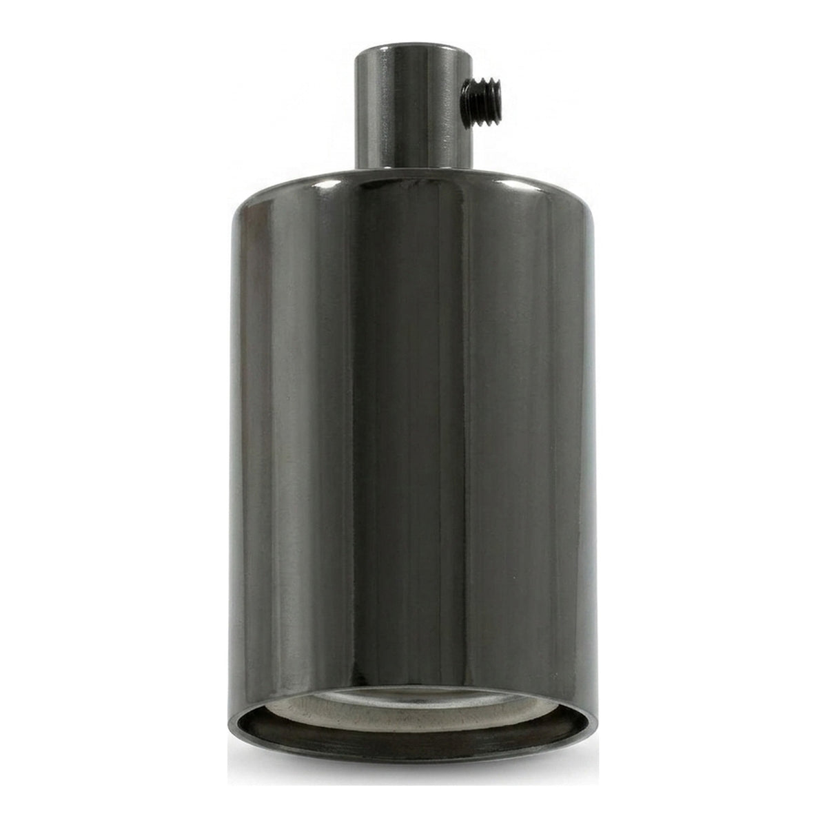 Oprawka E27 cylindryczna metalowa — Cylindryczny metalowy / Czarna perła