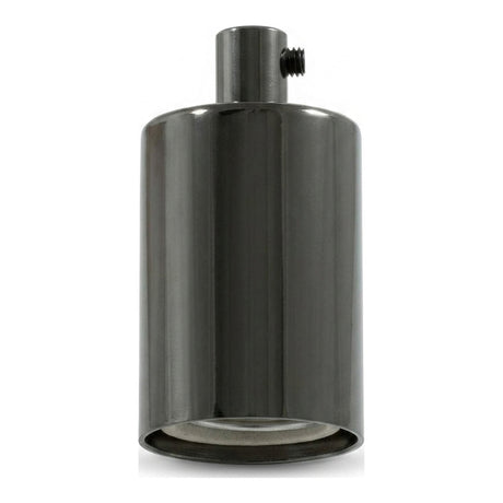 Oprawka E27 cylindryczna metalowa — Cylindryczny metalowy / Czarna perła