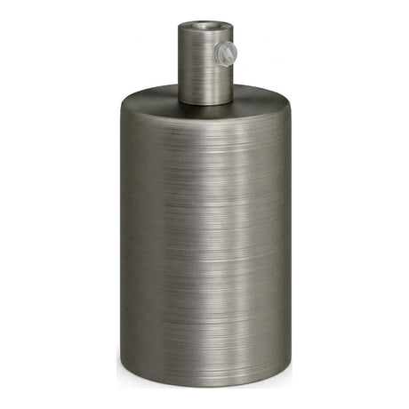 Oprawka E27 cylindryczna metalowa — Cylindryczny metalowy / Tytan satynowy