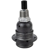Zestaw oprawki E27 z matowego metalu w kolorze szarym na złączce z żeliwa ocynkowanego 1/2'' (15x21mm) z gwintem zewnętrznym