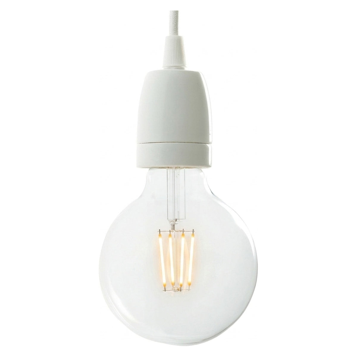 Oprawka E27 porcelanowa — Biały