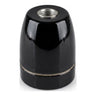 Oprawka E27 porcelanowa — Czarny