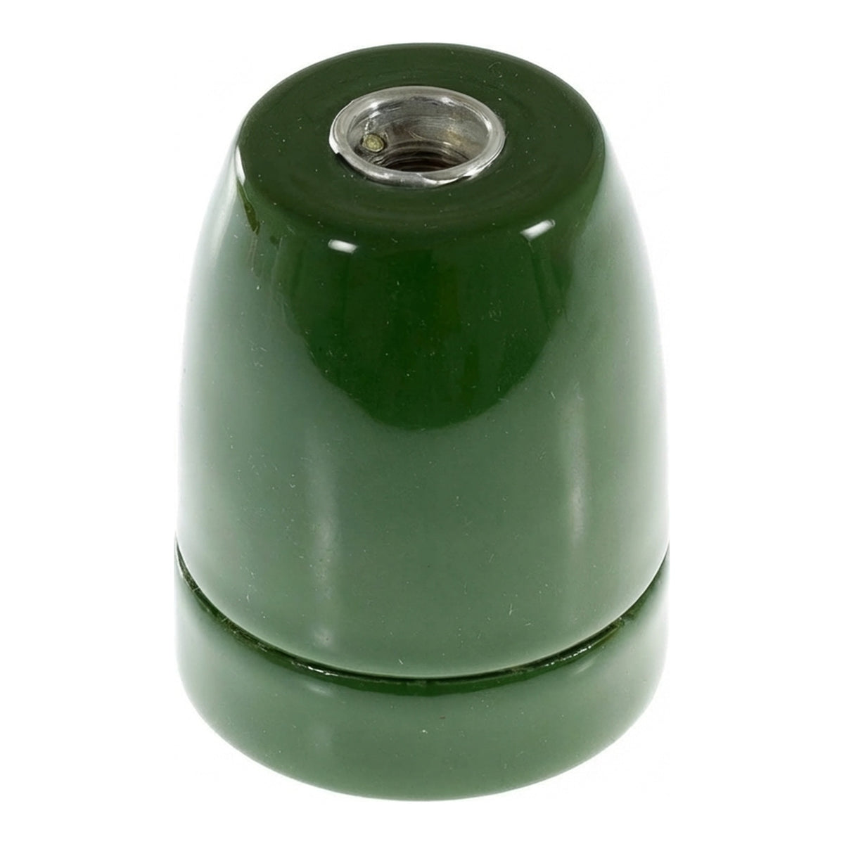 Oprawka E27 porcelanowa — Zielony