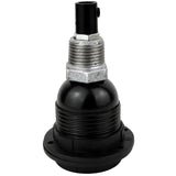 Zestaw oprawki E27 bakelitowej z pierścieniami na złączce z żeliwa ocynkowanego 1/2'' (15x21mm) z gwintem zewnętrznym