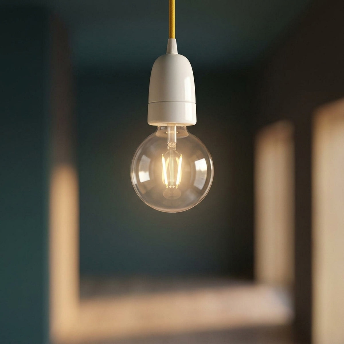 Oprawka E40 porcelanowa — Biały