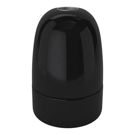 Oprawka E40 porcelanowa — Czarny