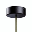 Mini rozeta cylindryczna z drewna, Ø 88 mm — 1 otwór centralny / Efekt wenge
