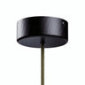 Mini rozeta cylindryczna z drewna, Ø 88 mm — 1 otwór centralny / Efekt wenge