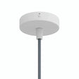Mini rozeta cylindryczna z metalu, Ø 83 mm — 1 otwór centralny / Stożkowy termoplastyczny / Biały matowy