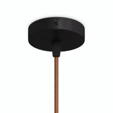 Mini rozeta cylindryczna z metalu, Ø 83 mm — 1 otwór centralny / Stożkowy termoplastyczny / Czarny