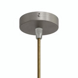 Mini rozeta cylindryczna z metalu, Ø 83 mm — 1 otwór centralny / Stożkowy termoplastyczny / Tytan satynowy