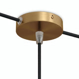 Mini rozeta cylindryczna z metalu, Ø 83 mm — 1 otwór centralny i 2 boczne / Stożkowy termoplastyczny / Brąz satynowy