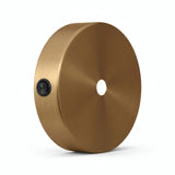 Mini rozeta cylindryczna z metalu z włącznikiem, Ø 83 mm — Brąz satynowy