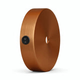 Mini rozeta cylindryczna z metalu z włącznikiem, Ø 83 mm — Miedź satynowa