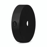Mini rozeta cylindryczna z metalu z włącznikiem, Ø 83 mm — Czarny