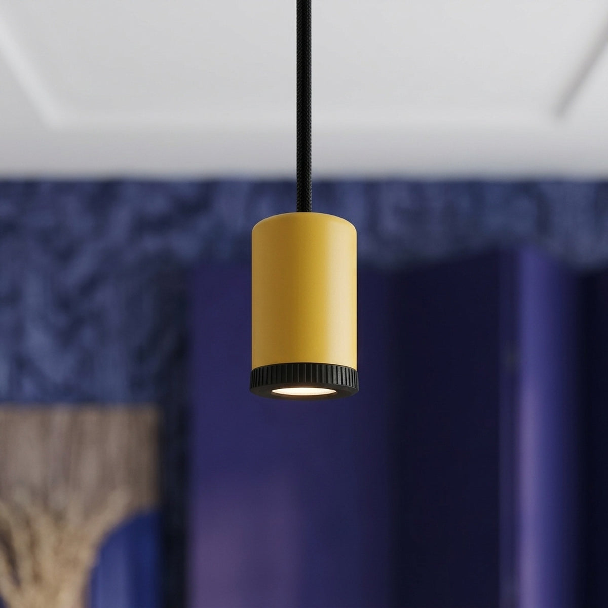 Mini reflektor punktowy LED z metalu Mini GU10 — Musztardowy