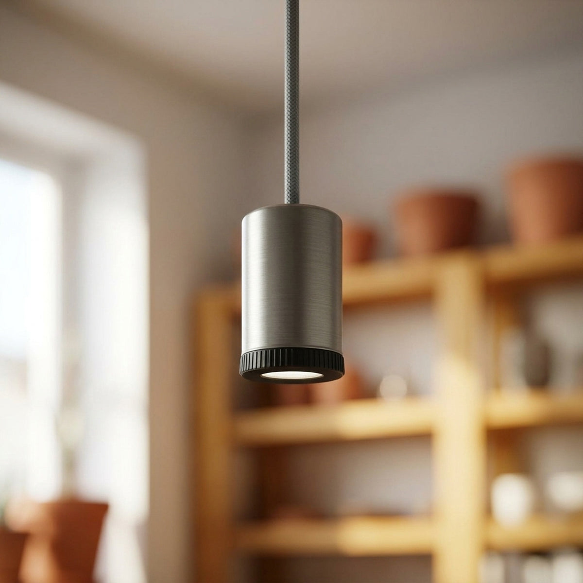 Mini reflektor punktowy LED z metalu Mini GU10 — Tytan satynowy
