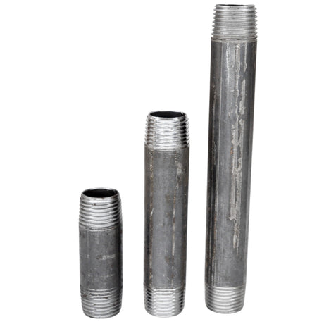 Destockage - Tube 1/2'' - Choix 2 - 15x21mm acier noir - fileté - tube acier noir fileté pour plomberie et déco