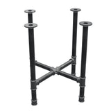 Podstawa stołu jadalnego, nogi krzyżakowe, żeliwo i stal Ø 42 mm, 71 × 71 cm, wysokość 74 cm