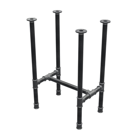Podstawa stołu jadalnego, rama w kształcie H, żeliwo i stal Ø 34 mm, 52 × 36 cm, wysokość 75 cm