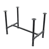 Podstawa stołu jadalnego, rama w kształcie H, żeliwo i stal Ø 42 mm, 106 × 61 cm, wysokość 74 cm