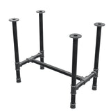 Podstawa stołu jadalnego, rama w kształcie H, żeliwo i stal Ø 42 mm, 86 × 51 cm, wysokość 74 cm