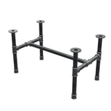 Podstawa stolika kawowego, rama w kształcie H, żeliwo i stal Ø 42 mm, 96 × 57 cm, wysokość 54 cm