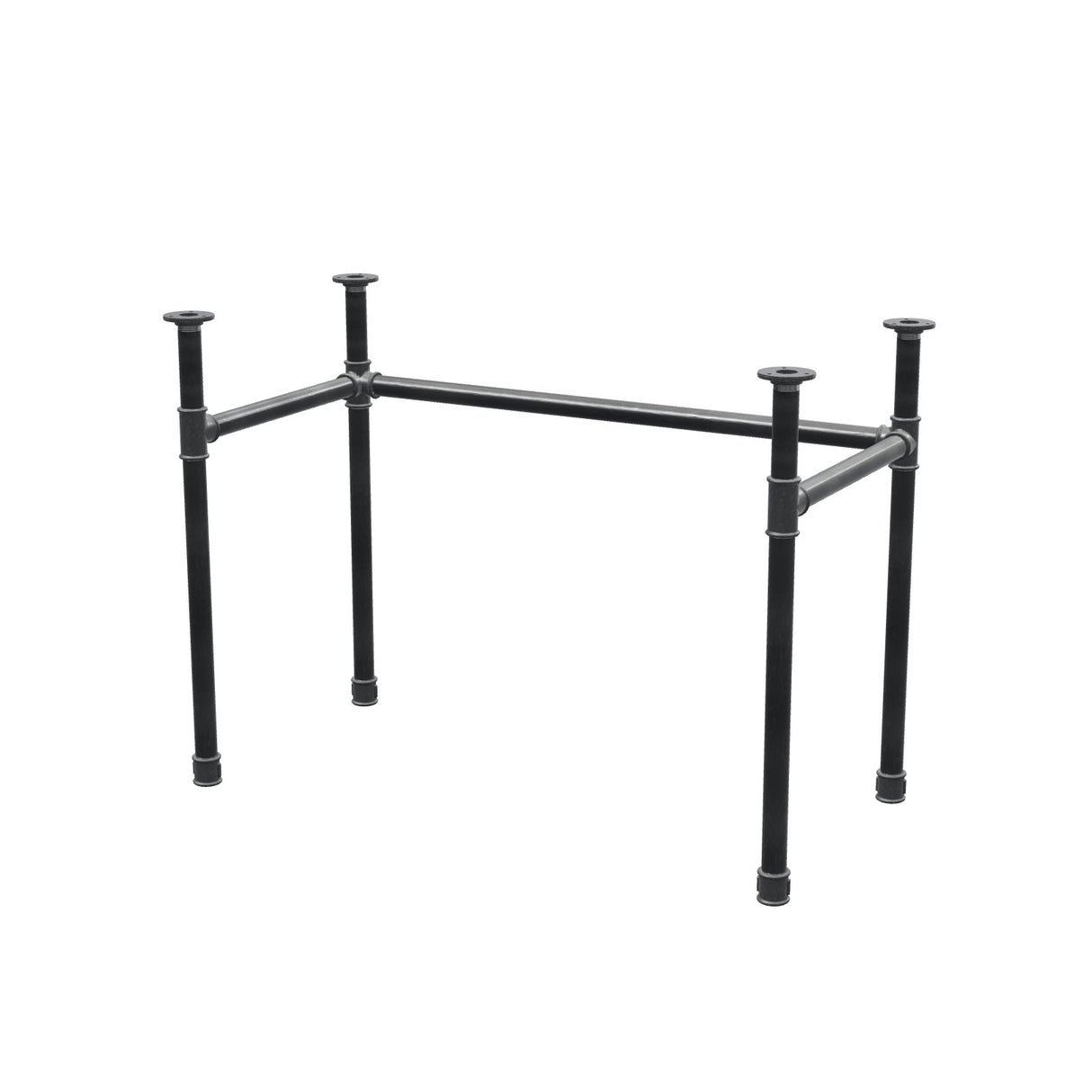 Podstawa biurka, rama w kształcie U, żeliwo i stal Ø 34 mm, 102 × 52 cm, wysokość 72 cm