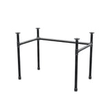 Podstawa biurka, rama w kształcie U, żeliwo i stal Ø 34 mm, 102 × 62 cm, wysokość 72 cm