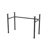 Podstawa biurka, rama w kształcie U, żeliwo i stal Ø 34 mm, 112 × 52 cm, wysokość 72 cm