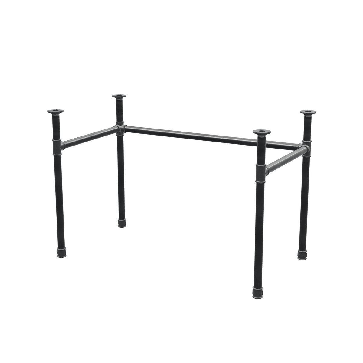 Podstawa biurka, rama w kształcie U, żeliwo i stal Ø 34 mm, 112 × 62 cm, wysokość 72 cm