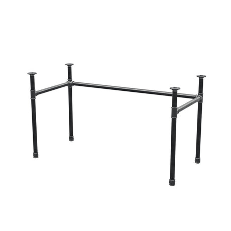 Podstawa biurka, rama w kształcie U, żeliwo i stal Ø 34 mm, 132 × 62 cm, wysokość 72 cm