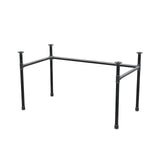Podstawa biurka, rama w kształcie U, żeliwo i stal Ø 34 mm, 132 × 72 cm, wysokość 72 cm