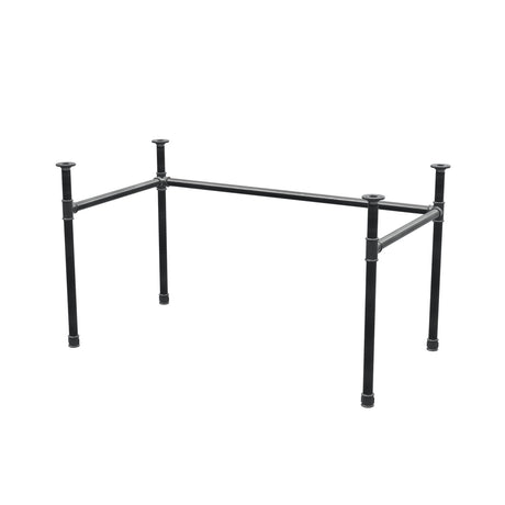 Podstawa biurka, rama w kształcie U, żeliwo i stal Ø 34 mm, 132 × 72 cm, wysokość 72 cm