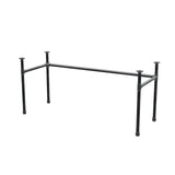 Podstawa biurka, rama w kształcie U, żeliwo i stal Ø 34 mm, 162 × 62 cm, wysokość 72 cm