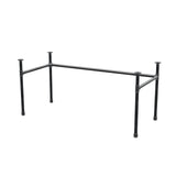 Podstawa biurka, rama w kształcie U, żeliwo i stal Ø 34 mm, 162 × 72 cm, wysokość 72 cm