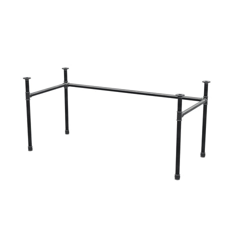 Podstawa biurka, rama w kształcie U, żeliwo i stal Ø 34 mm, 162 × 72 cm, wysokość 72 cm