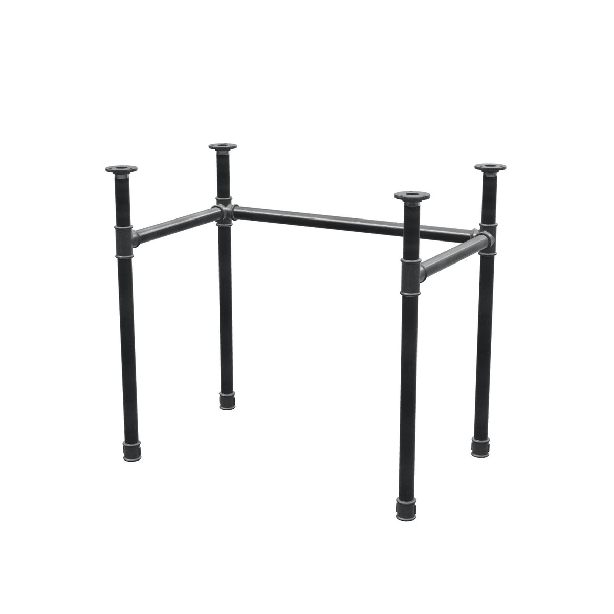 Podstawa biurka, rama w kształcie U, żeliwo i stal Ø 34 mm, 82 × 52 cm, wysokość 72 cm