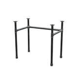 Podstawa biurka, rama w kształcie U, żeliwo i stal Ø 34 mm, 82 × 52 cm, wysokość 72 cm