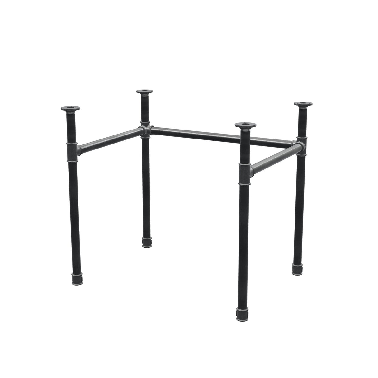 Podstawa biurka, rama w kształcie U, żeliwo i stal Ø 34 mm, 82 × 62 cm, wysokość 72 cm