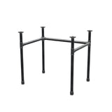 Podstawa biurka, rama w kształcie U, żeliwo i stal Ø 34 mm, 82 × 62 cm, wysokość 72 cm