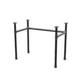 Podstawa biurka, rama w kształcie U, żeliwo i stal Ø 34 mm, 92 × 52 cm, wysokość 72 cm