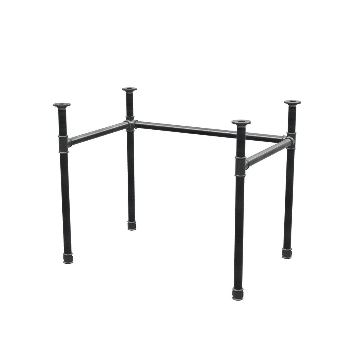 Podstawa biurka, rama w kształcie U, żeliwo i stal Ø 34 mm, 92 × 62 cm, wysokość 72 cm