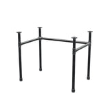 Podstawa biurka, rama w kształcie U, żeliwo i stal Ø 34 mm, 92 × 62 cm, wysokość 72 cm