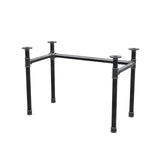 Podstawa biurka, rama w kształcie U, żeliwo i stal Ø 42 mm, 106 × 56 cm, wysokość 70 cm