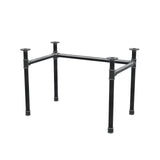 Podstawa biurka, rama w kształcie U, żeliwo i stal Ø 42 mm, 106 × 66 cm, wysokość 70 cm
