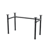 Podstawa biurka, rama w kształcie U, żeliwo i stal Ø 42 mm, 116 × 56 cm, wysokość 70 cm