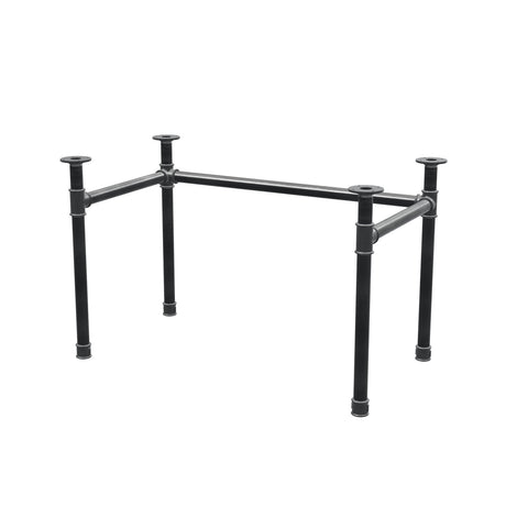Podstawa biurka, rama w kształcie U, żeliwo i stal Ø 42 mm, 116 × 66 cm, wysokość 70 cm