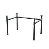 Podstawa biurka, rama w kształcie U, żeliwo i stal Ø 42 mm, 116 × 76 cm, wysokość 70 cm